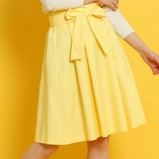 クチュールブローチ(Couture Brooch)の新品クチュールブローチ黄色フレアスカート40(ひざ丈スカート)