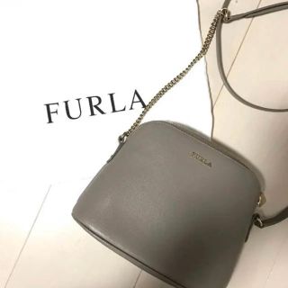 フルラ(Furla)の⭐︎FURLAグレーチェーンバック⭐︎(ショルダーバッグ)