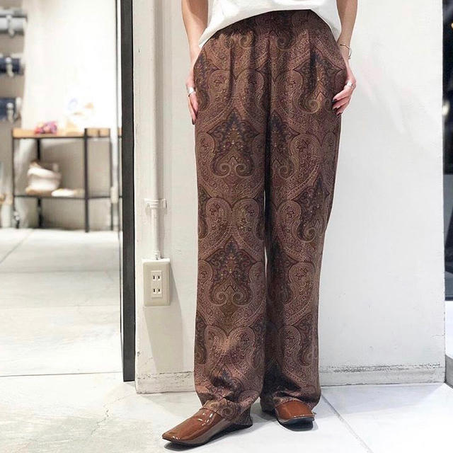 paisley  rough  pants  TODAYFUL 36パンツ