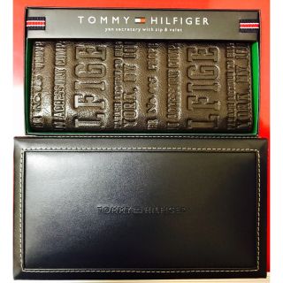 トミーヒルフィガー(TOMMY HILFIGER)の美品☆トミーヒルフィガー ロゴエンボス長財布(長財布)