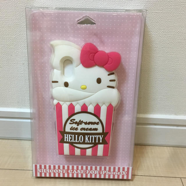 ハローキティ(ハローキティ)のiPhone X ハローキティ シリコンカバー / シリコンケース スマホ/家電/カメラのスマホアクセサリー(iPhoneケース)の商品写真