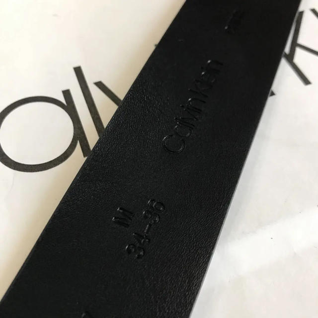 Calvin Klein(カルバンクライン)の新品★Calvin Klein カルバンクライン ロゴバックル 本革ベルト メンズのファッション小物(ベルト)の商品写真