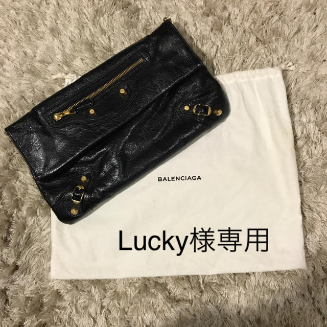 【美品】BALENCIAGA 2WAYクラッチバッグ2way