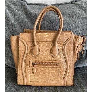 セリーヌ(celine)のCELINE セリーヌ マイクロショッパー ラゲージ トートバッグ キャメル(トートバッグ)