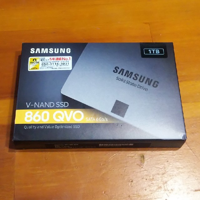 新品未使用 サムスン 1TB SSD 860 QVO MZ-76Q1T0B/IT