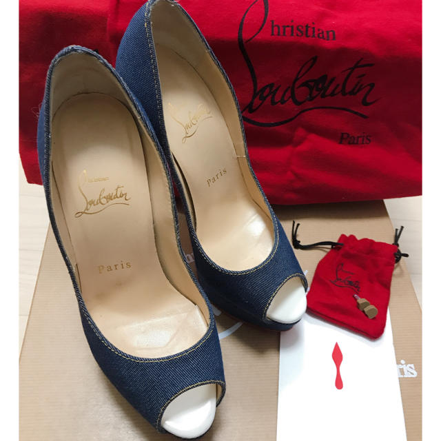 Christian Louboutin デニムパンプス