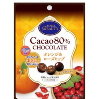 カカオ80%チョコレート オレンジ&ローズヒップ ４個(菓子/デザート)