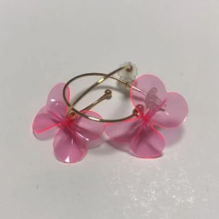 クレアーズ(claire's)のクレアーズ ピンクリボン フープピアス(ピアス)