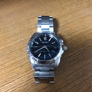 セイコー(SEIKO)の【SEIKO】ブライツ7B24-0AK0ソーラー電波ブラック文字盤　(腕時計(アナログ))