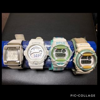 ジーショック(G-SHOCK)のCASIO G-SHOCK Baby-G セット4本 実働品 ジャンク早い者勝♪(腕時計)