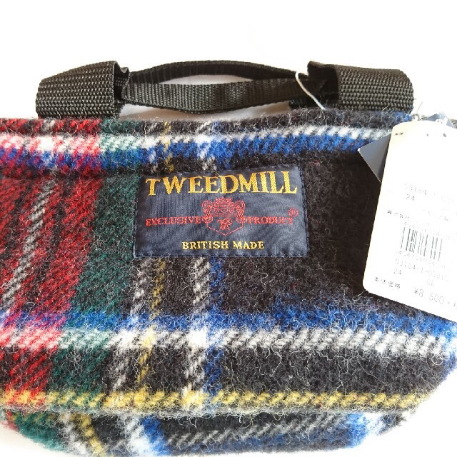 ROPE’(ロペ)の【新品・未使用】TWEEDMILL社 ウール100% チェックミニトートバッグ レディースのバッグ(トートバッグ)の商品写真