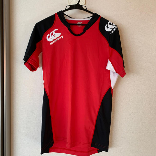 CANTERBURY(カンタベリー)のCanterbury 赤×黒　ジャージ　Tシャツ　M メンズのトップス(ジャージ)の商品写真
