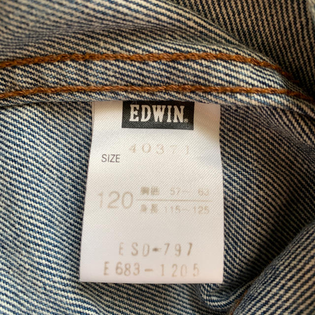 EDWIN(エドウィン)のEDWIN キッズ　デニムジャケット キッズ/ベビー/マタニティのキッズ服男の子用(90cm~)(ジャケット/上着)の商品写真