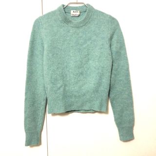 アクネ(ACNE)のwhite___aaa様専用　acne studios ブルーショート丈ニット(ニット/セーター)