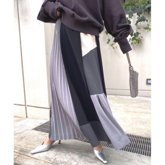 Ameri VINTAGE - 【2/23・24限定値下げ】新品 COLOR SCHEME SKIRT 黒 M