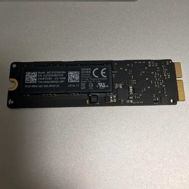 Apple純正 MAC用 SSD 256GB 1