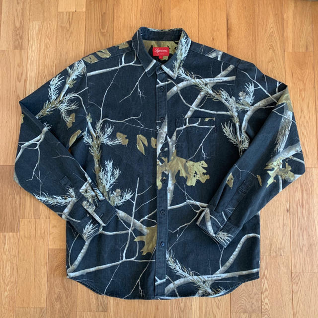 Lサイズ supreme realtree camo flannel shirt