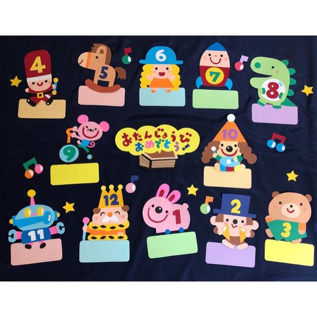 おもちゃのチャチャチャ 誕生日表 壁面飾りの通販 By Pokopoko S Shop ラクマ