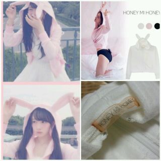 ハニーミーハニー(Honey mi Honey)のゆらのchan愛用♡らびっとパーカー(パーカー)