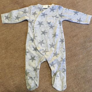 ザラキッズ(ZARA KIDS)のZara baby スター柄ベロアロンパース(ロンパース)