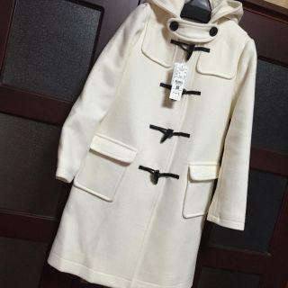 LOWRYS FARM ロングダッフルコート 白 新品