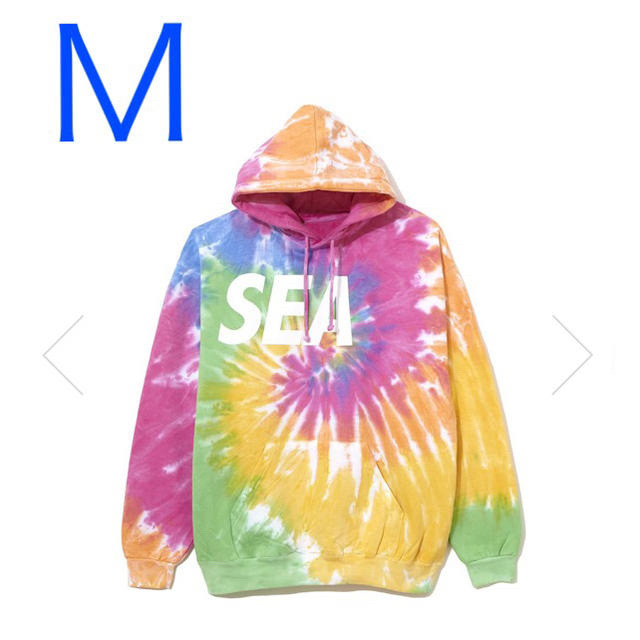 WIND AND SEA PRINT HOODIE PARKA タイダイ M | bisviz.com