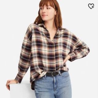 ユニクロ(UNIQLO)のフランネルスキッパーシャツ　XL  ユニクロ(シャツ/ブラウス(長袖/七分))