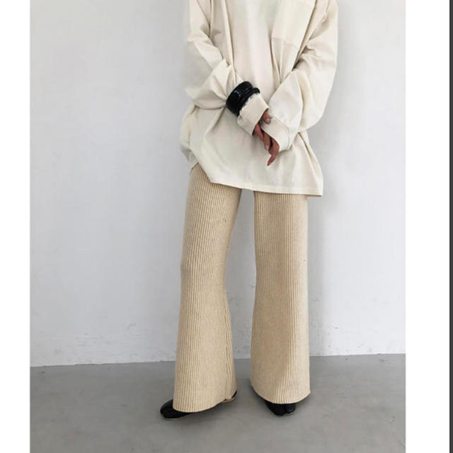 パンツトゥデイフル todayful Flare Knit Pants 新品 パンツ