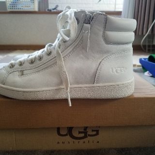 UGG　オリ　ハイカットスニーカー　グレー　22.5