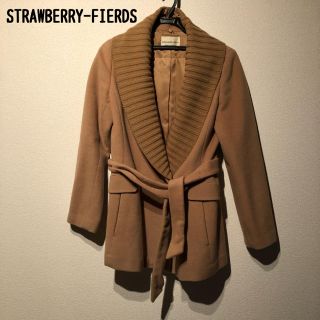 ストロベリーフィールズ(STRAWBERRY-FIELDS)のSTRAWBERRY-FIERDS コート アウター ベージュ(ピーコート)