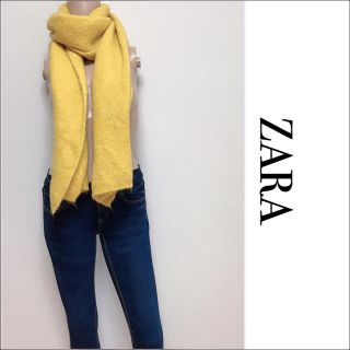 ザラ(ZARA)のZARA ふわふわ マフラー Yellow ユナイテッドアローズ H＆M スライ(マフラー/ショール)