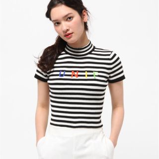 ユニフ(UNIF)のUNIF ユニフ ボーダートップス(Tシャツ(半袖/袖なし))