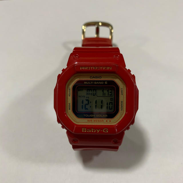 Baby-G(ベビージー)の20周年記念モデル　Baby G 電波ソーラー時計　レッド レディースのファッション小物(腕時計)の商品写真