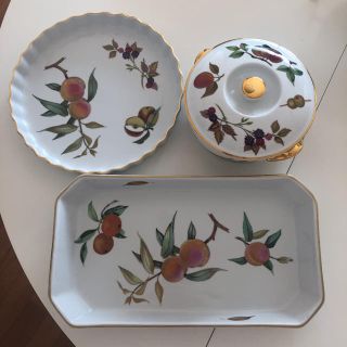 ロイヤルウースター(Royal Worcester)の♡スミレさま専用♡ ロイヤルウースター　3点セット(食器)