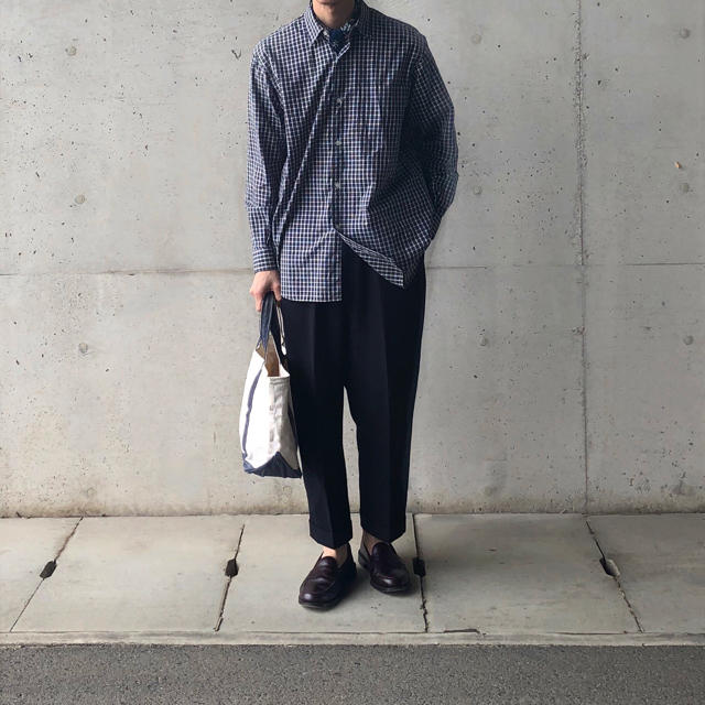 comoli 19ss コモリ　タータンチェックシャツ 2