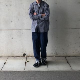 comoli 19ss コモリシャツ TARTAN CHECK