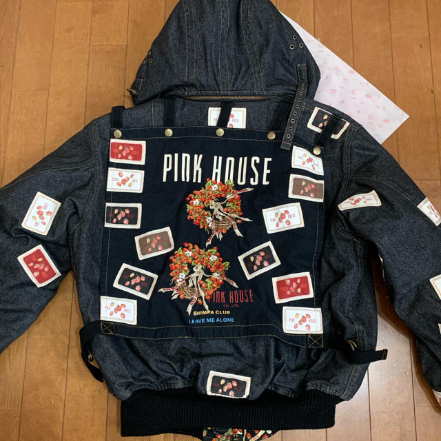 PINK HOUSE パーカー　ワッペン　ジップアップ　レア