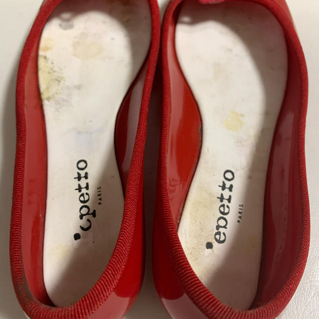 repetto(レペット)のrepetto レッドラバー   バレエ　パンプス レディースの靴/シューズ(ハイヒール/パンプス)の商品写真