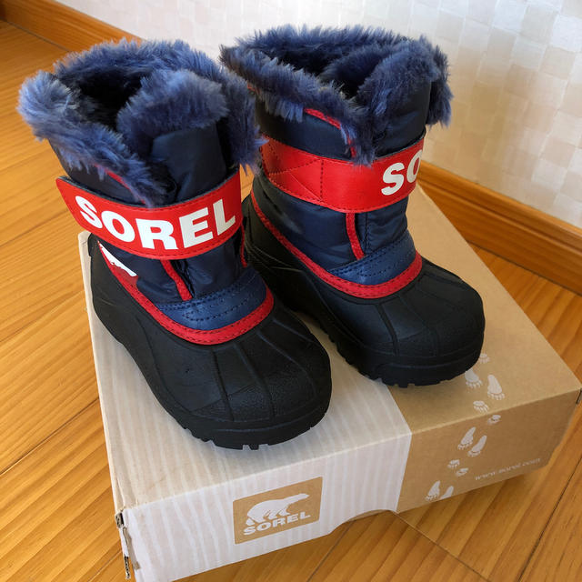 SOREL(ソレル)のSOREL☆ソレル　スノーブーツ　13cm 新品同様　防寒　コロンビア キッズ/ベビー/マタニティのベビー靴/シューズ(~14cm)(ブーツ)の商品写真