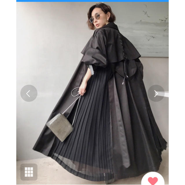 【新品未使用】balloon sleeve pleats trench