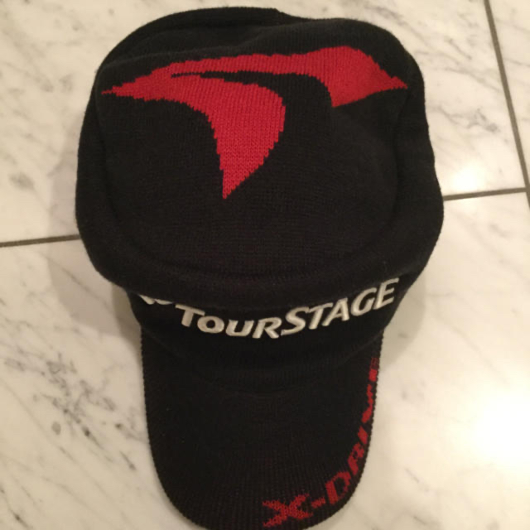 TOURSTAGE(ツアーステージ)の美品★SALE!★ツアーステージ TOURSTAGE ニット帽子 キャップ スポーツ/アウトドアのゴルフ(その他)の商品写真