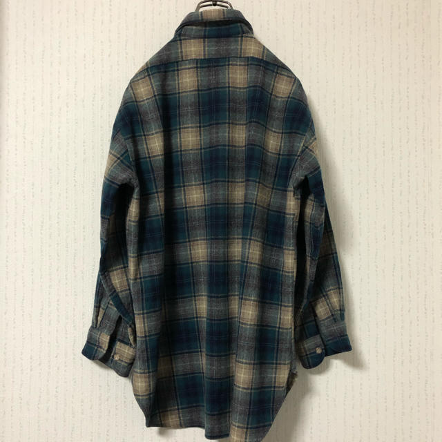 PENDLETON(ペンドルトン)の【激レア】ペンドルトン☆チェックネルシャツ 7分丈 アメリカ製 メンズのトップス(シャツ)の商品写真