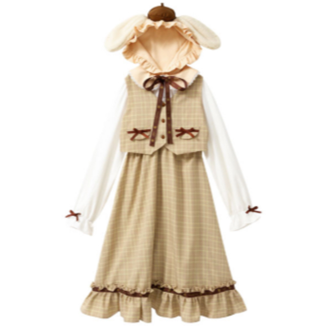 夢展望 - 夢展望サンリオコラボ ポムポムプリンワンピースの通販 夢展望 - 夢展望サンリオコラボ ポムポムプリンワンピースの通販