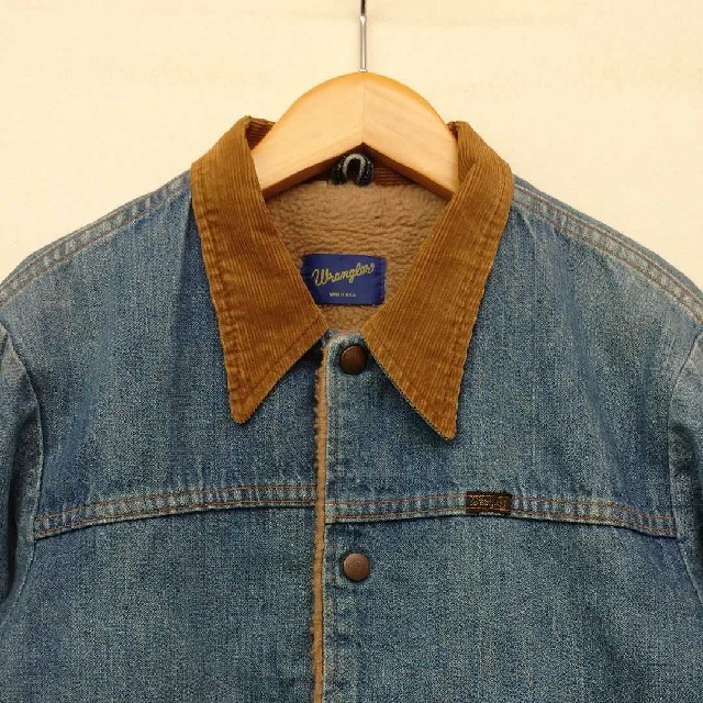 Wrangler(ラングラー)のVINTAGE Wrangler ラングラー USA製 デニムボアジャケット メンズのジャケット/アウター(Gジャン/デニムジャケット)の商品写真