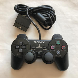 プレイステーション2(PlayStation2)のPS2 純正コントローラー (デュアルショック2/ブラック)(家庭用ゲーム機本体)