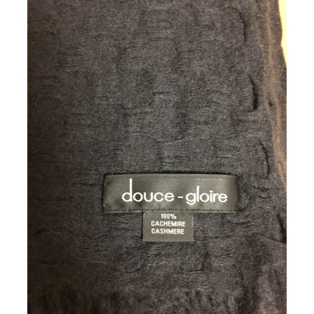 DEUXIEME CLASSE(ドゥーズィエムクラス)のDOUCE GLOIRE＊カシミアストール＊黒 レディースのファッション小物(ストール/パシュミナ)の商品写真