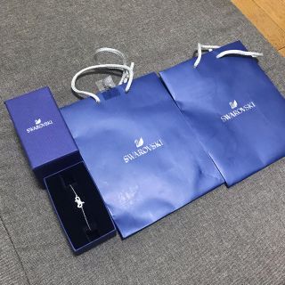 新品 スワロフスキー Swarovski リボン ブレスレット