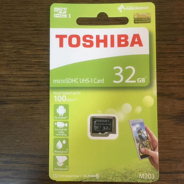 東芝(トウシバ)のmicrosd カード 32GB スマホ/家電/カメラのスマートフォン/携帯電話(その他)の商品写真