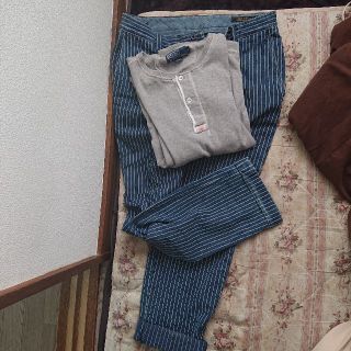 ダブルアールエル(RRL)の値下げ→✨ ラルフローレン RL  イタリア製 30×30 ＆ ロンT Sサイズ(ワークパンツ/カーゴパンツ)