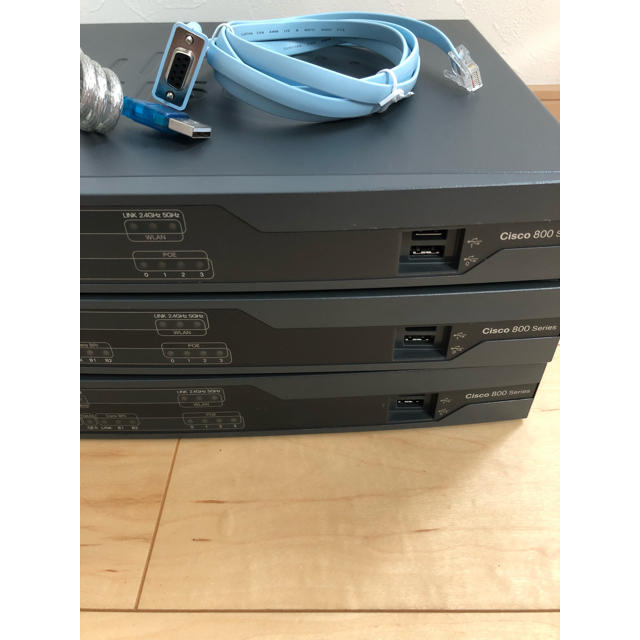 【CCNA、CCNP】ルータ3台セットCisco892J